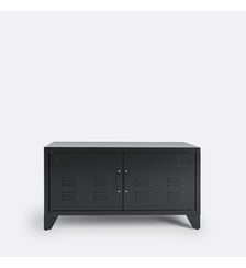 Meuble bas 2 portes en métal acier La Redoute Interieurs