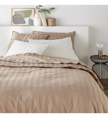 Housse de couette satin de coton lavé La Redoute Interieurs