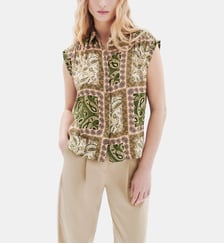 Chemisier celora2 - Motif imprimé - Viscose lenzing ecovero - Coupe droite Caroll