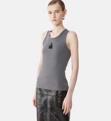 Débardeur Brodé La Mère Et L'Enfant En Jersey Lanvin