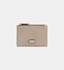 Porte-cartes zippé L en cuir signature Lancel