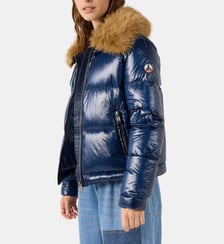 Doudoune Grand Froid brillante fausse fourrure Nevada shiny Jott