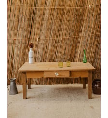 Table basse en bois Léonie N°1168- Produit chiné Debongout