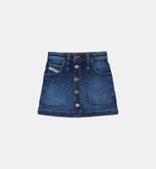 Jupe mini en denim Diesel Kids
