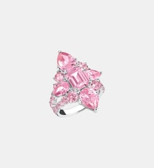 Bague cocktail avec pierres rose vif Thomas Sabo
