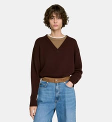 Pull 2 en 1 laine et cahemire Sandro
