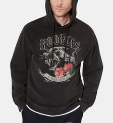 Sweatshirt à capuche avec sérigraphie Panthère The Kooples