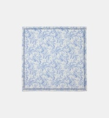 Châle en mix laine imprimé fleurs Maje