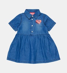 Robe en denim avec logo Diesel Kids