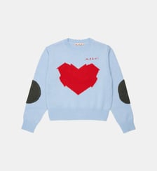 Pull ras du cou avec logo Marni