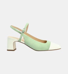 Sling back naples - cuir velours Manfield