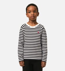 T-shirt marinière en coton Ami de Coeur AMI Paris