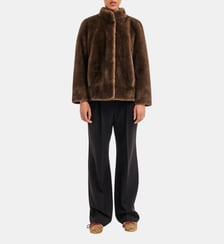 Manteau court en fausse fourrure - AMBA Pablo
