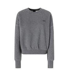 Pull en molleton à strass all-over Pinko