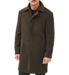 Manteau pardessus droit mi-long en laine mélange Murchison Rodd & Gunn