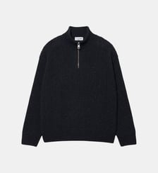 Pull col montant zippé laine Lacoste