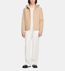 Blouson zippé à capuche Sandro