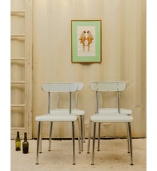 Lot de 4 chaises chromées et formica Alma N°2147 - Produit chiné Debongout