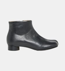 Bottes basses en cuir à talons MM6 Maison Margiela