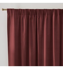 Rideau en velours, à galon fronceur et wave La Redoute Interieurs