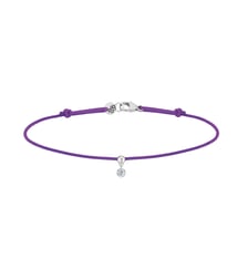 Bracelet Cordon BB - Diamant solitaire 0,07ct - Or blanc 750‰ La Brune & La Blonde
