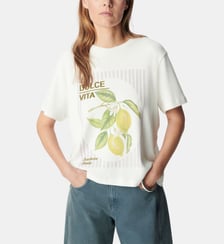 Tee-shirt coton bio visuel citrons Ikks