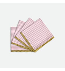 Lot de 4 serviettes de table coton/lin Trattoria La Redoute Interieurs