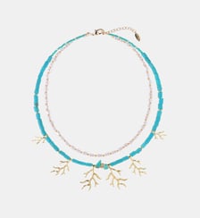 Collier multiliens perles et pampilles ECUME Hipanema