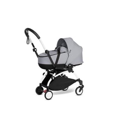 Poussette YOYO²  Nacelle Stone - cadre blanc Stokke