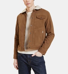 Chemise seersucker col mao MARINE coupe droite Atelier Privé