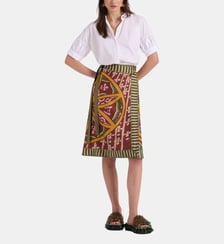 Jupe Pareo Midi Eclipse Placée Yellow La DoubleJ