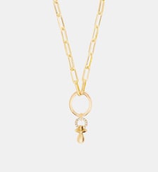 Pendentif Tétine dorée, Douceur et Sécurité Les Néréides