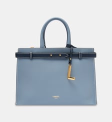 Sac à main carryall Faubourg zippé M en cuir signature Lancel