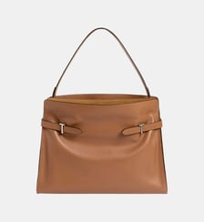 Sac porté épaule modèle maxi Emie en cuir lisse et nubuck Le Tanneur