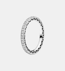 Bague Scintillement & Cœurs Pandora