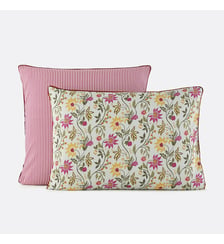 Taie d'oreiller en coton lavé, imprimé floral La Redoute Interieurs