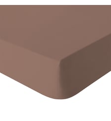 Drap housse uni en percale de coton lavée, bonnet de 35cm, DELICATE Essix