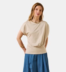 T-shirt col bateau en coton biologique La Fée Maraboutée