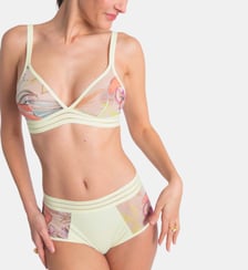Culotte haute Nufit Garden motif floral Maison Lejaby