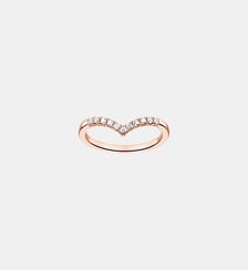 Bague fme en V avec pierres blanches Thomas Sabo
