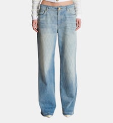 Jean droit en denim Diamond Balmain