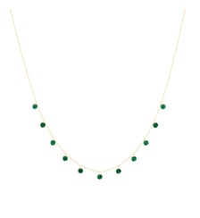 Collier POLKA - Malachite - Or jaune 750‰ La Brune & La Blonde