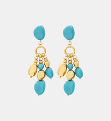 Boucles d'oreilles clips   doré à l'or fin - Loulou Satellite