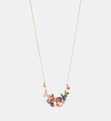 Collier plastron double papillon du japon et fleurs de cerisier Les Néréides