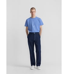 pantalon Antton en coton bleu Agnès b.