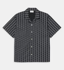 Chemise de pyjama popeline imprimé monogramme Lacoste