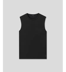 T-shirt sans manches en filet de coton Ron Dorff
