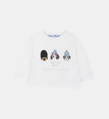 T-shirt -  coton imprimé teckel so british Tartine Et Chocolat