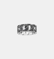 Bague liens avec pierres noires Thomas Sabo