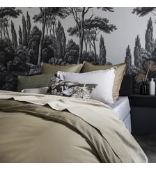 Housse de couette unie en satin de coton bio, TEOPHILE Alexandre Turpault